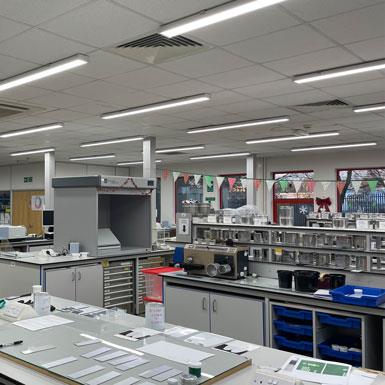 Bright clear lighting is recommended for laboratory applications