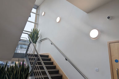 LED bulkhead luminaires are perfect to illuminate walkways and amenity areas.