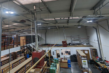 High efficiency, high output LED Highbays are perfect to illuminate factory and warehouse spaces..
